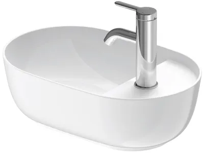 Immagine prodotto di Duravit Luv vasque à poser 42x27cm, sans trop-plein, avec plage de robinetterie, 1 trou pour robinetterie, rectifié, 0381420000, 0381420000