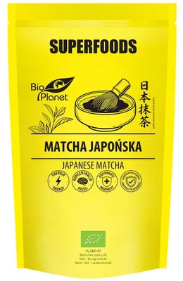 HERBATA ZIELONA MATCHA BIO (JAPOŃSKA) 100 g - BIO PLANET SUPERFOODS