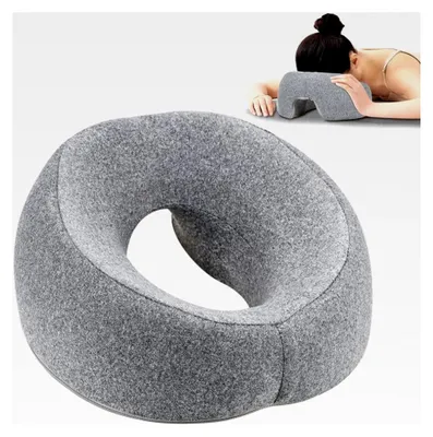 Produktbild von Massage Kopfstütze für Bett, Memory-Schaum Gesichtskissen, Gesichtswiegenkissen mit Loch für Spa und Schönheitssalon, Massagebett, Schreibtisch | Kopfstütze Polster Zubehör