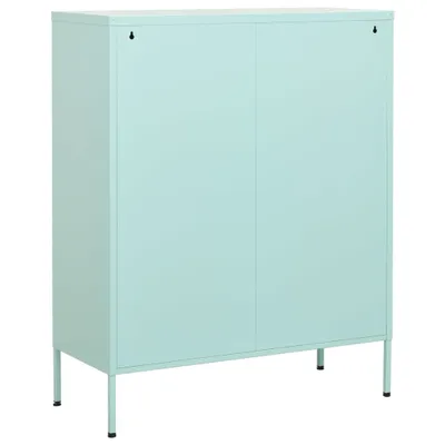 Produktbild von Lagerschrank Minzgrün 80x35x101,5 cm Stahl