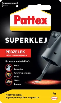 Produktbild von Pattex Superkleber SOS mit Pinsel Transparent Wasserfest Sekundenkleber