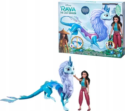 Zdjęcie produktu dla LALKA Raya i Sisu Ostatni SMOK Zmieniające kolor 66cm Film DISNEY od Hasbro
