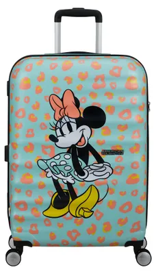 Obrázek produktu pro American Tourister Trolley Wavebreaker Disney Spinner 67 / 24 TSA Disney FL Minnie Pastel Dots tyrkysová
