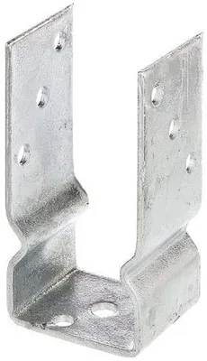 U-Pfostenhalter für Holzpfosten - Verzinkt - 71 mm breit