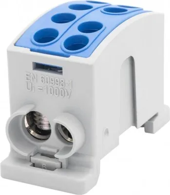 Produktbild von Schienenverbinder blau HLK 125A-2 (1x35,1x25 / 1x35,1x25) F-elektro F2.0373