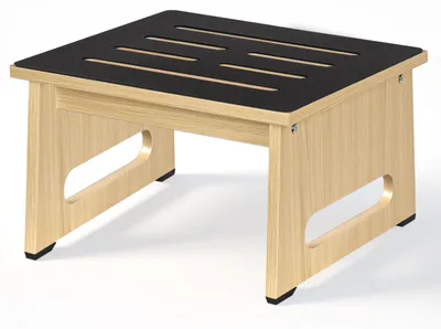Tritthocker aus Holz, 22 cm, rutschfest, für Bad & Küche