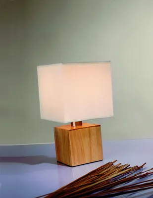 Immagine prodotto di Lampada da tavolo Paulmann Table&Desk, con braccio regolabile, max. 1x40W, attacco E14, legno/bianco, 230V, struttura in legno/paralume in tessuto