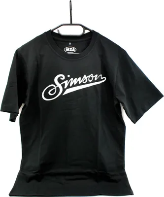 Produktbild von Simson T-Shirt, Shirt in Schwarz mit Simson Schriftzug aus 100% Baumwolle, Größe:M