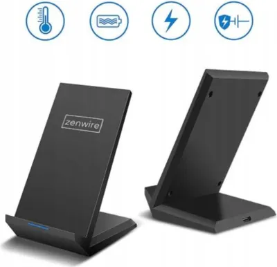 Produktbild von Wireless Ladegerät - Induktionsladegerät - 15 W - Fast Charge QI- USB-C - für Apple und Samsung