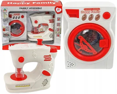 Produktbild von Adar Interaktive Waschmaschine + Nähmaschine Spielzeug Set