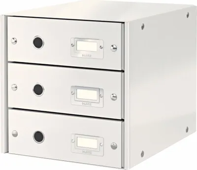 Zdjęcie produktu dla LEITZ 6048-00-01 Szafka z szufladami Click & Store WOW 3 szuflady biały(S)
