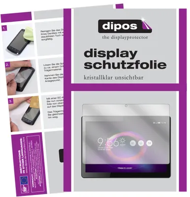Produktbild von 2x Schutzfolie für Beneve Tablet PC 10.1 Zoll klar Displayschutzfolie Display