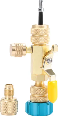 Image de Extracteur d'insert de vanne pour deux tailles : R22 (1/4") et R410 (5/16") – Outil de montage