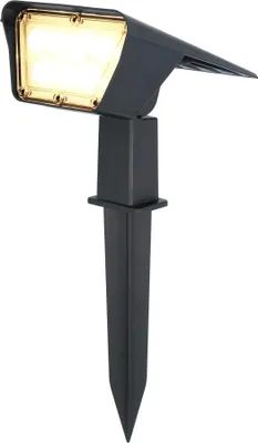 Image de HOFTRONIC - Spot à piquet solaire 2W 300lm 3000K IP65 Noir