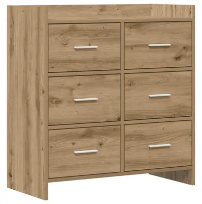 Zdjęcie produktu dla Komoda z drewna robionego, wymiary 75 x 33 x 80 cm, wykonana z płyty laminowanej