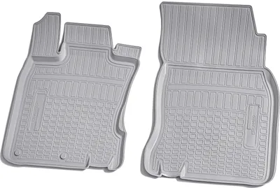 Immagine prodotto di Tappetini anteriori in gomma 3D per NISSAN Qashqai J11 | dal 2014> | grigio con bordo