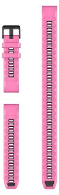 Image de Bracelet en silicone Garmin Quickfit de 22 mm, couleur rose. Une seule taille