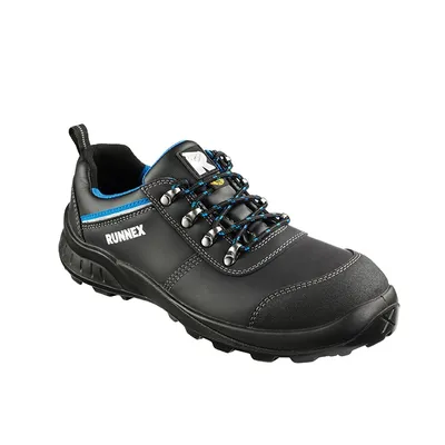 Produktbild von RUNNEX® S3S ESD-Sicherheitshalbschuhe TeamStar 38, schwarz/blau