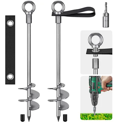 Obrázek produktu pro Kotvy do země – robustní kovové kotvy, 45 cm