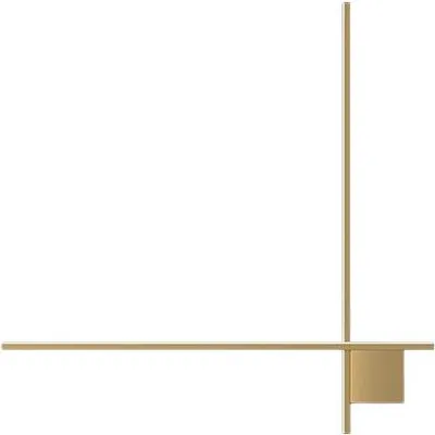 Immagine prodotto di Cruez - lampada da parete moderna a LED in oro 80 cm