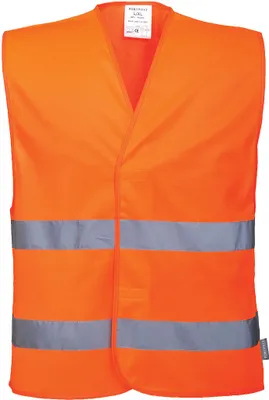 Produktbild von Portwest C474 Zwei Reflex-Streifen Warnschutzweste Orange Gr. S/M