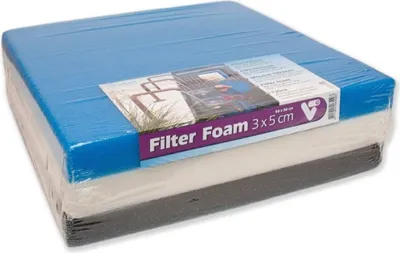 Image de VijverTechniek (VT) Velda (VT) Jeu de tapis de filtration 50x50x5 cm Blanc Noir Bleu
