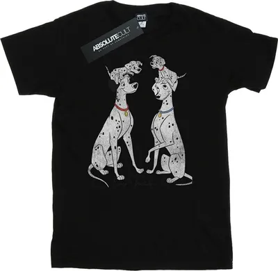 Obrázok produktu pre 101 dalmatíncov - Pánske tričko "Pongo And Perdita" BI1626 (M) (Black)