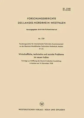 Zdjęcie produktu dla Wirtschaftliche, technische und soziale Probleme im neuen Indien