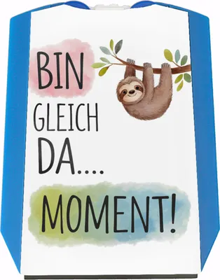 Produktbild von Fröhliches Faultier Bin gleich da Parkscheibe