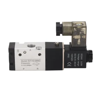 Imagen del producto de Válvula solenoide neumática, válvula solenoide eléctrica, válvula solenoide de aire, válvula solenoide de aire de 5 vías, válvula solenoide neumática de 2 posiciones, válvula solenoide
