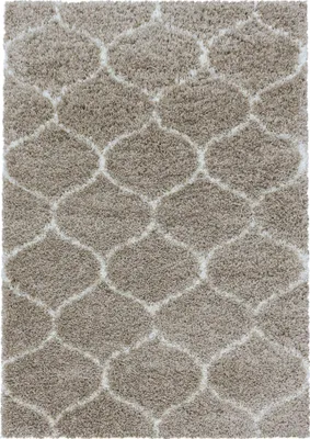 Produktbild von Villa Möbel Salaro Wohnzimmer-Teppich, Hochflor-Teppich, Skandinavisches Design, Farbe:Beige, Grösse:160x230 cm