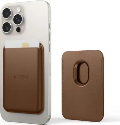 Produktbild von Tech-Protect Magwallet Magsafe Universal Magnetischer Kartenhalter Braun