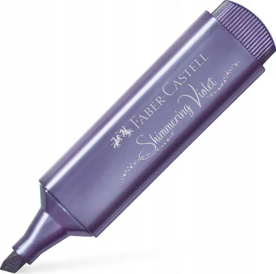 Produktbild von Faber-Castell Textliner 46, 1 Stück(e), Metallic violett, Violett, Metallic shimmering violet, Rechteck, Tinte auf Wasserbasis