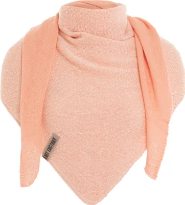 Produktbild von Knit Factory Ella Dreiecksschal - Ecru/Apricot - 180x70 cm