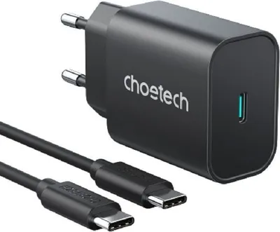 Produktbild von ChoeTech Schnellladegerät 25W für Samsung USB-C 1m Kabel