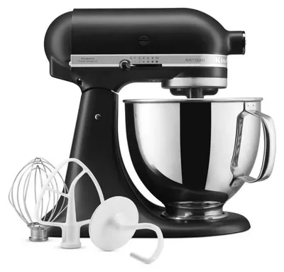 Image de Robot sur socle 4.8l 300w noir réglisse - Kitchenaid - 5KSM125EPL - artisan