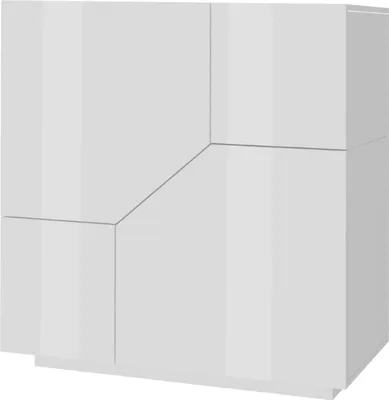 Image de Amento - Buffet, 79x43x86h cm Blanc Brillant, une Étagère Italy