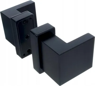 Produktbild von Türgriff Türbeschlag Haustürgriff FEINZ Dublin - Kurzschild - Schwarz RAL 9005 - Elegantes Design - Hochwertige Materialien