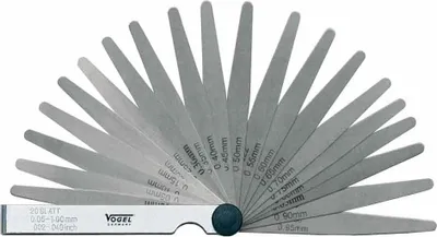 Obrázok produktu pre Vogel meradlo oceľové 20 lopatiek 0,05-1,0 mm, 411007