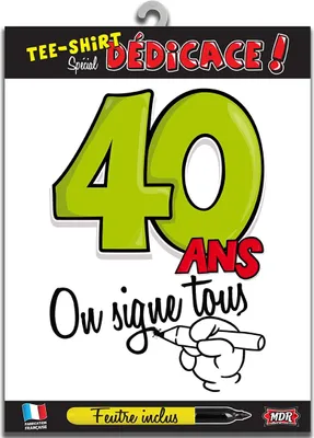 Immagine prodotto di Maglietta 40° compleanno Maglietta 40 anni - Taglia unica