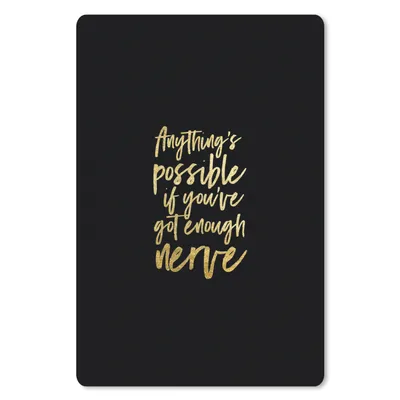 Produktbild von MuchoWow® Mauspad Mousepad Zuversicht - Gold - Schwarz - Zitat 40x60 cm - Mousepads - Maus Mat - Pad - Mausunterlage - Schreibtisch Accesoire