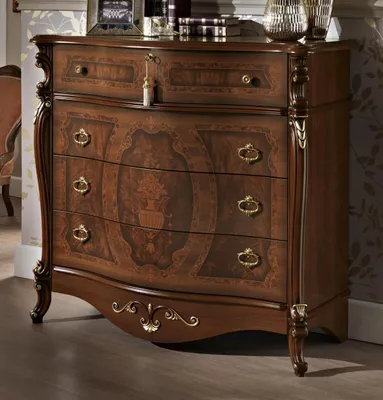 Image de Commode en bois massif Meubles de chambre à coucher Commodes en bois massif avec tiroirs Meubles