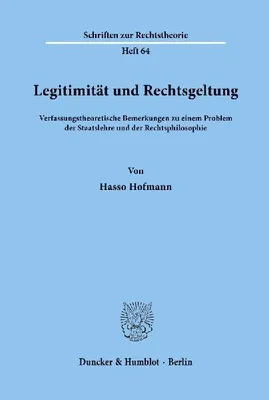 Produktbild von Legitimität und Rechtsgeltung.