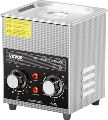 Obrázek produktu pro 2L ultrazvuková čistička s časovačem ohřevu a košíkem, digitální sonický přístroj