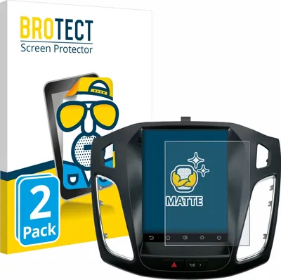 Produktbild von 2x BROTECT Schutzfolie für Isudar Ford/Focus MK3 2012–2019 Displayschutz Displayschutzfolie Folie Matt Entspiegelungsfolie
