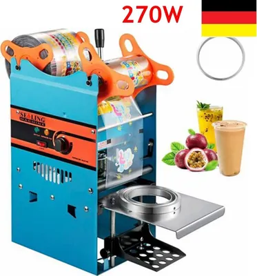 Produktbild von Topchances 270W elektrická bublinková svářečka šálků na čaj, 300-500 šálků za hodinu, pro 170 mm vysoký šálek o průměru 95 mm, na kávu/mléko