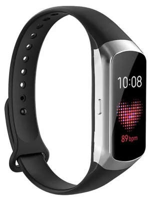 Produktbild von By Qubix Silikonarmband - Schwarz - passend für Samsung Galaxy Fit