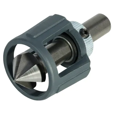 Zdjęcie produktu dla Wolfcraft Fazownik Hss Z Regulowanym Ogranicznikiem Głębokości, 3 Krawędzie Tnące, Trzpień ?10Mm