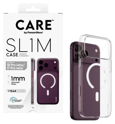 Obrázok produktu pre PanzerGlass CARE™ by ® SL1M Case Transparent w. MagSafe iPhone 18 Pro Max | 17 Pro Max, Ochranný obal, Apple - iPhone 18 Pro Max, Apple - iPhone 17 Pro Max, Priehľadná