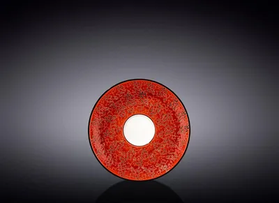Produktbild von Wilmax Untertasse 11 cm Rot Porzellan WL-667233/B